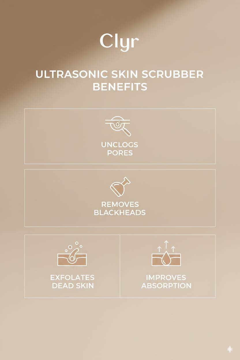 CLYR ULTRASONIC SKIN SCRUBBER