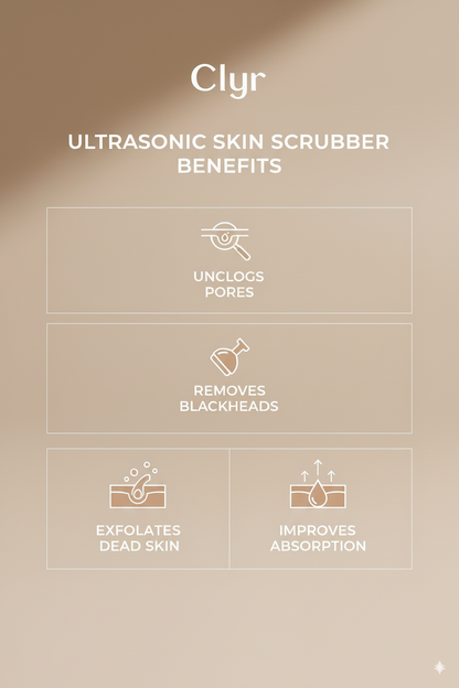 CLYR ULTRASONIC SKIN SCRUBBER